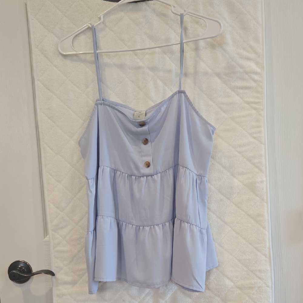 Paper Crane Lavender Button-Front Camisole